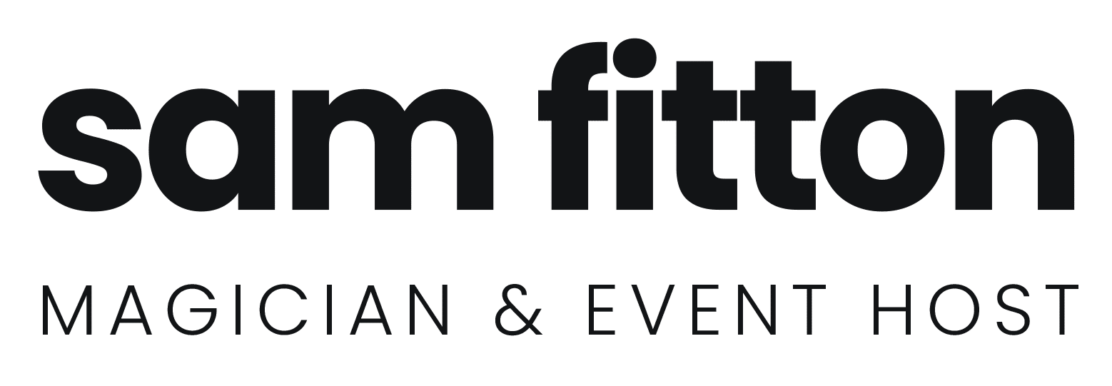 manchester magician and event host sam fitton logo